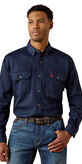 FR Solid Vent Work Shirt Front